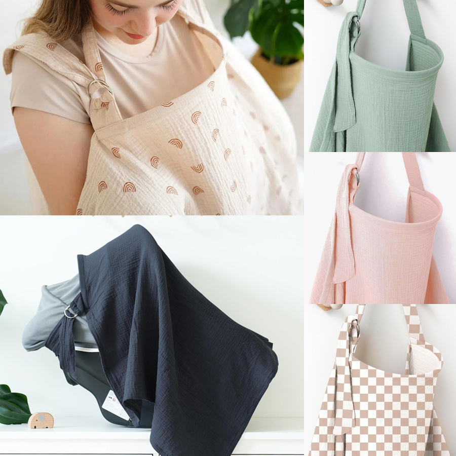 Muslin Breastfeeding Cover Por - Infant Car Seat Cover ulasan dan harga